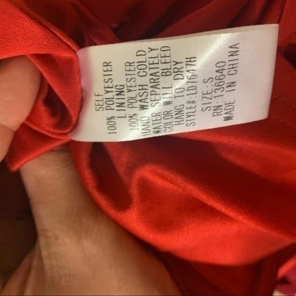 Lulu’s Red Can’t Cage Me Strap Mini Dress Size Small - Picture 13 of 13